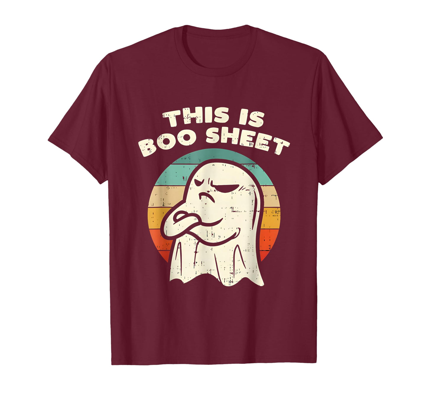 This is a Boo Sheet Ghost Retro Halloween Costume T-Shirt T-Shirt