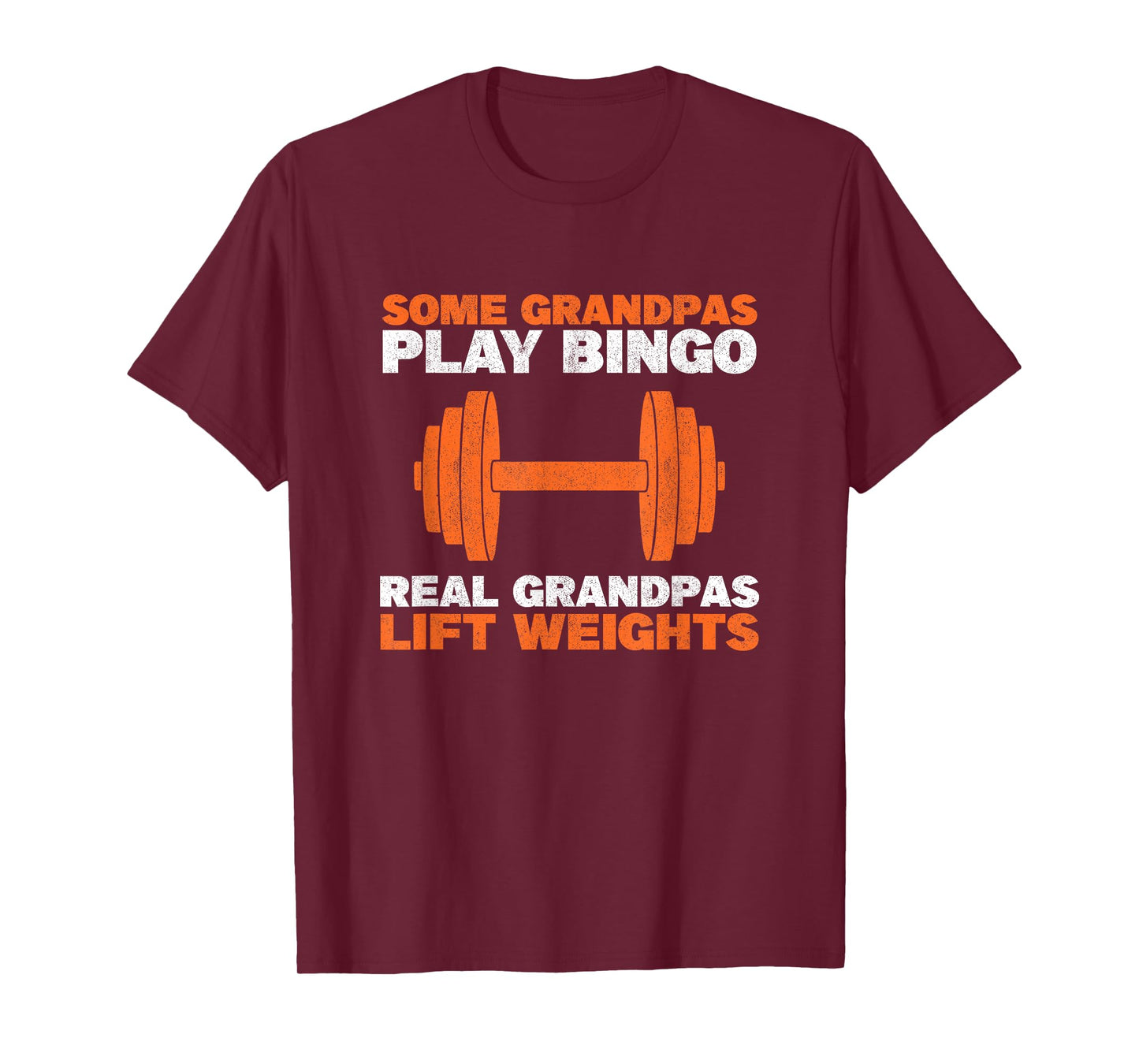 Grandpa Lift Weights Bodybuilding Grandfather Weightlifting T-Shirt