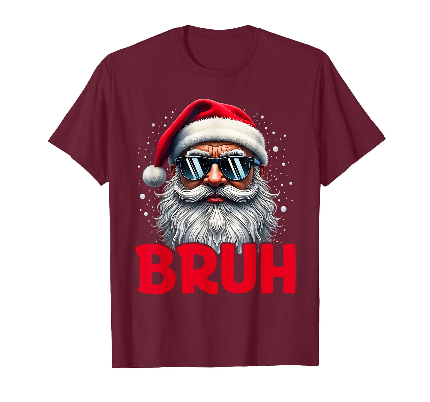 Bruh Meme Funny Saying Bro Greeting Teens Boys Men Christmas T-Shirt