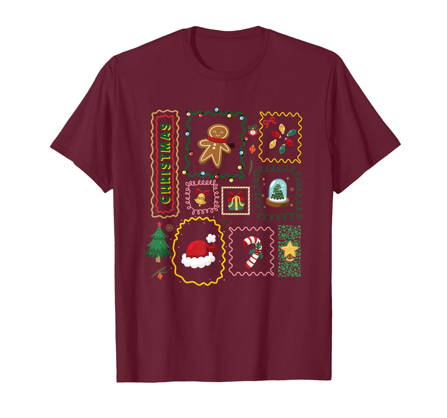 Merry Christmas Coquette Bow Santa Cozy Winter Holiday Party T-Shirt
