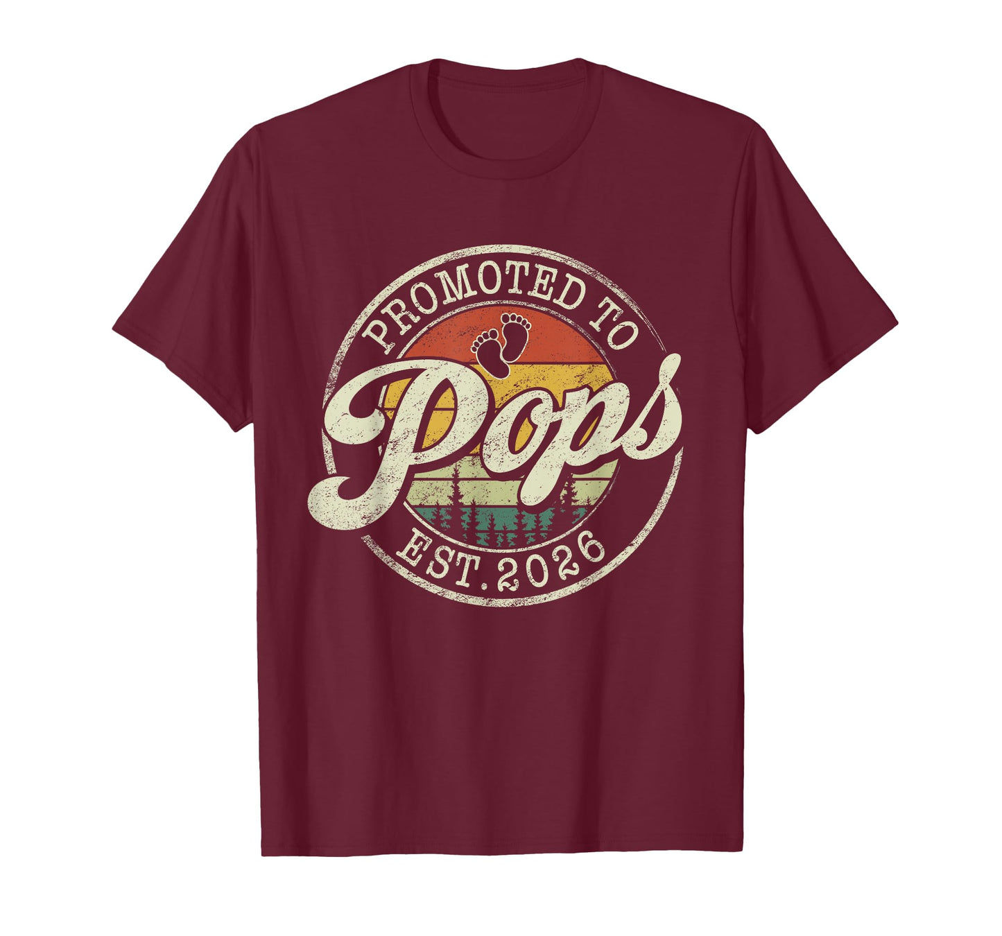 Promoted To Pops Est 2026 Pregnancy Announcement T-Shirt