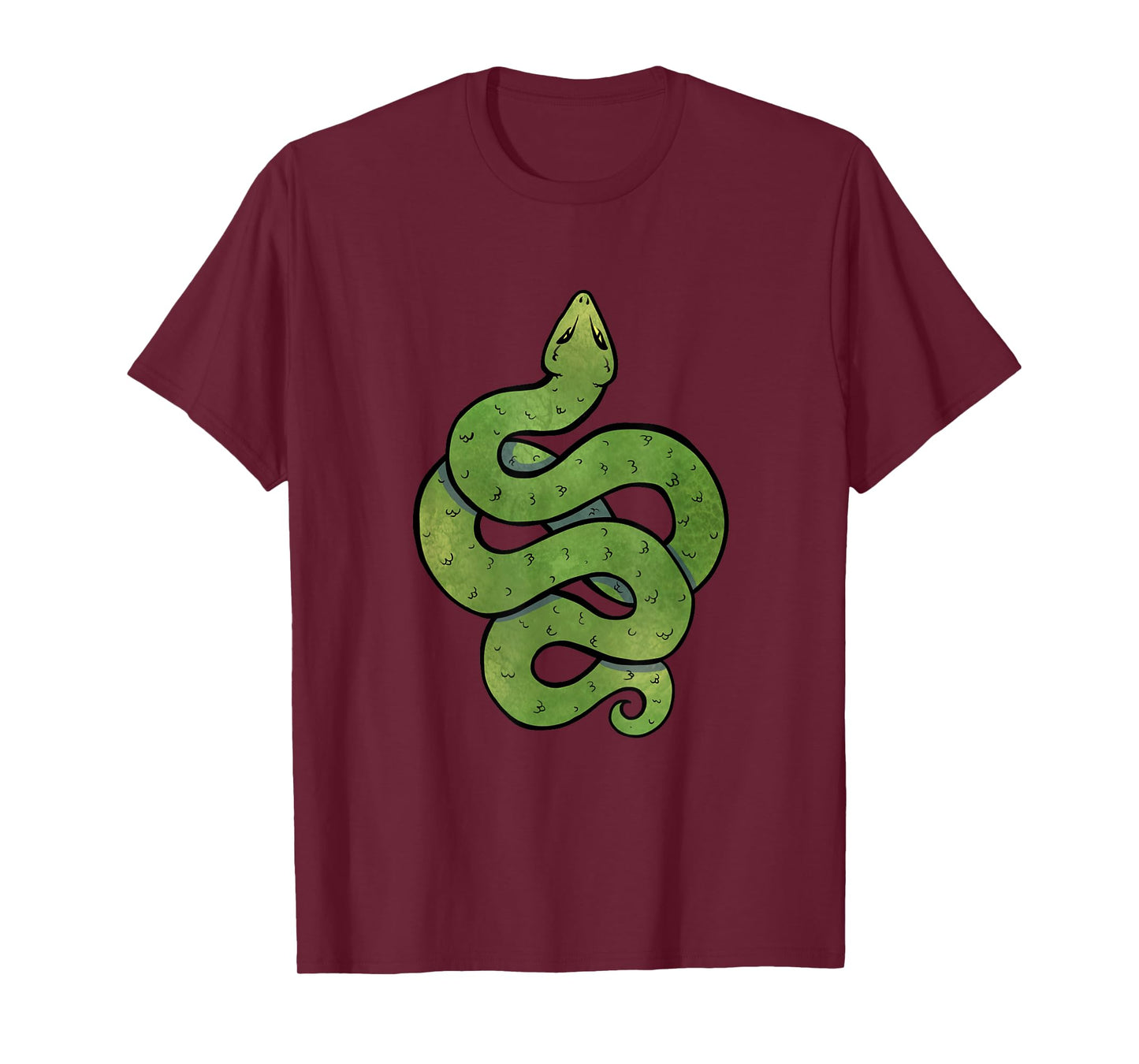 Green Snake Art Snake Symbol T-Shirt