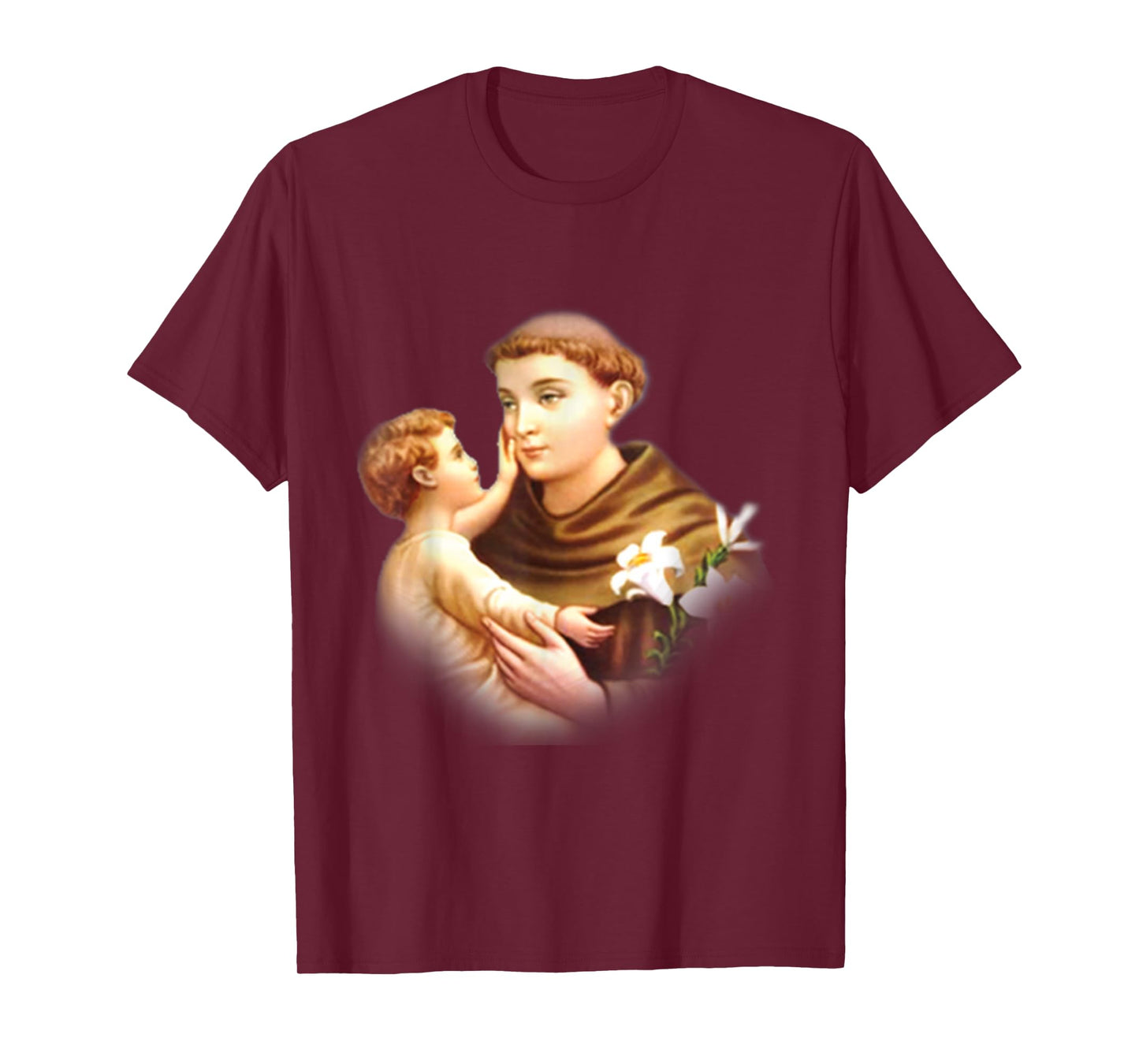 St Anthony of Padua Vintage Catholic Saint Infant Jesus T-Shirt