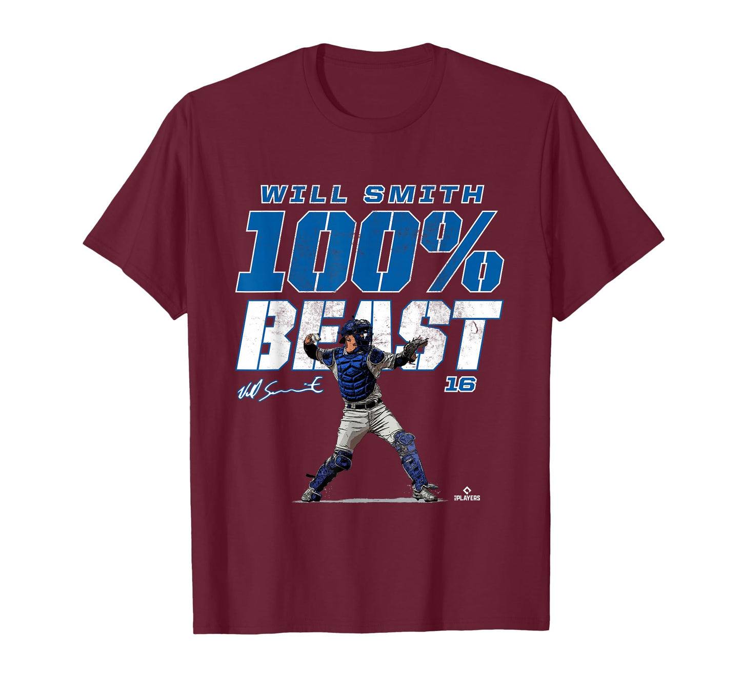 100% Beast Will Smith Los Angeles MLBPA T-Shirt