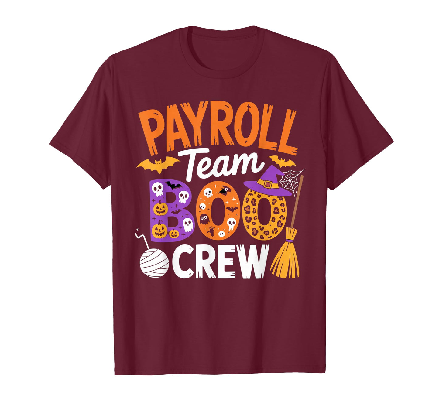 Payroll Team Boo Crew Halloween Matching Spooky Outfit T-Shirt