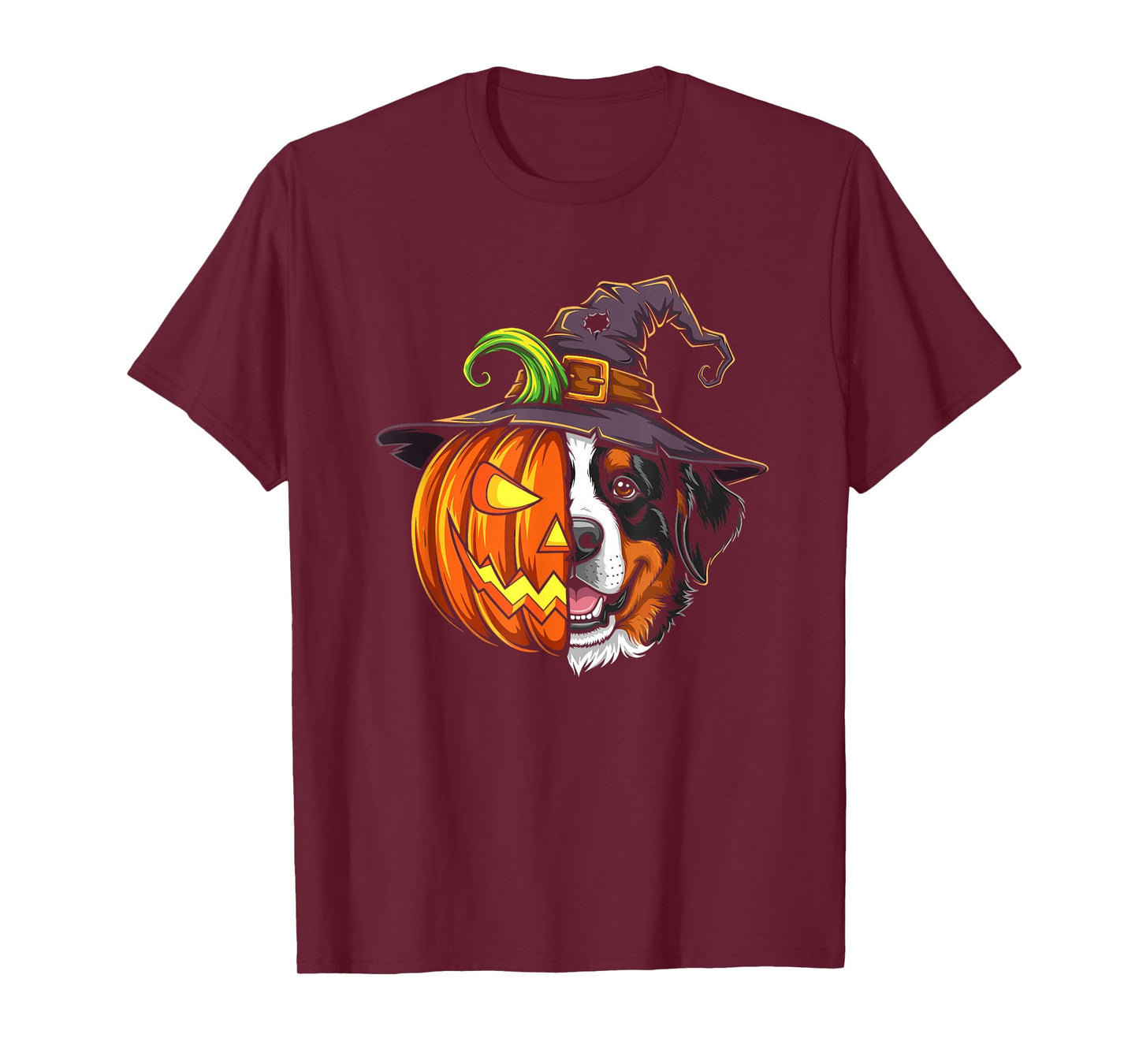 Bernese Moutain Pumpkin Jack O Lantern Halloween Kids Mens T-Shirt