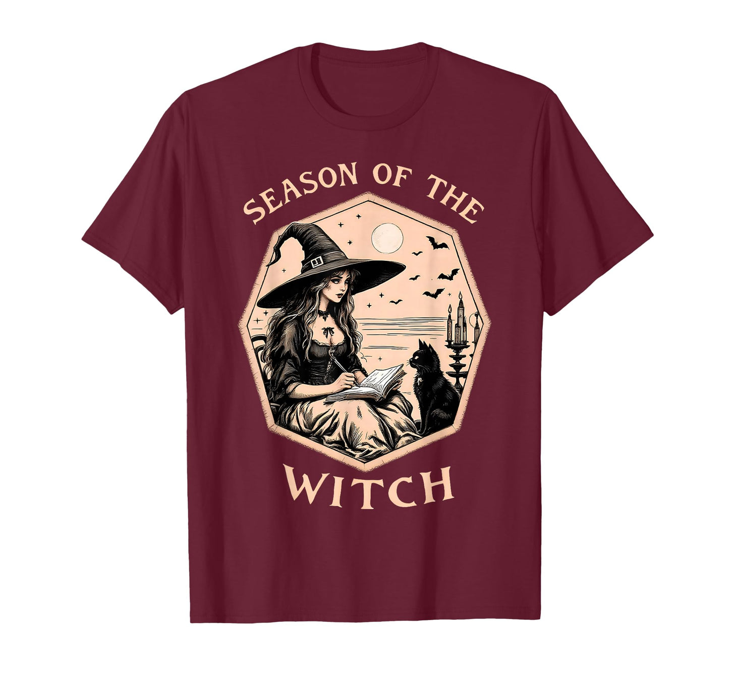 Season of The Witch Halloween Gothic Vintage Party Costume T-Shirt