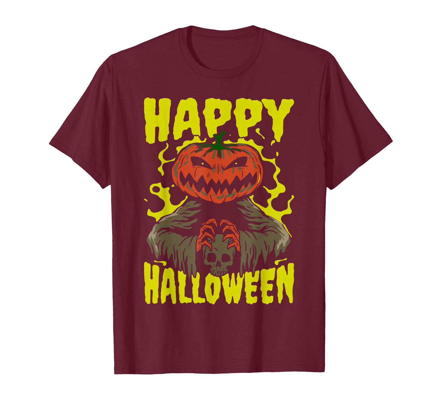 Happy Halloween Funny Pumpkin Ghost Witch for Men Women T-Shirt