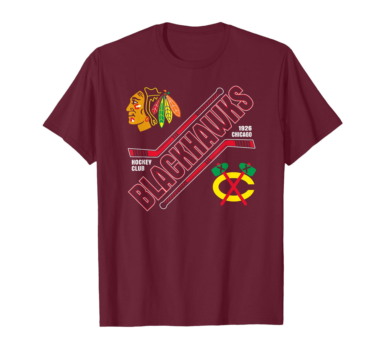 Chicago Blackhawks Force Black Officially Licensed T-Shirt
