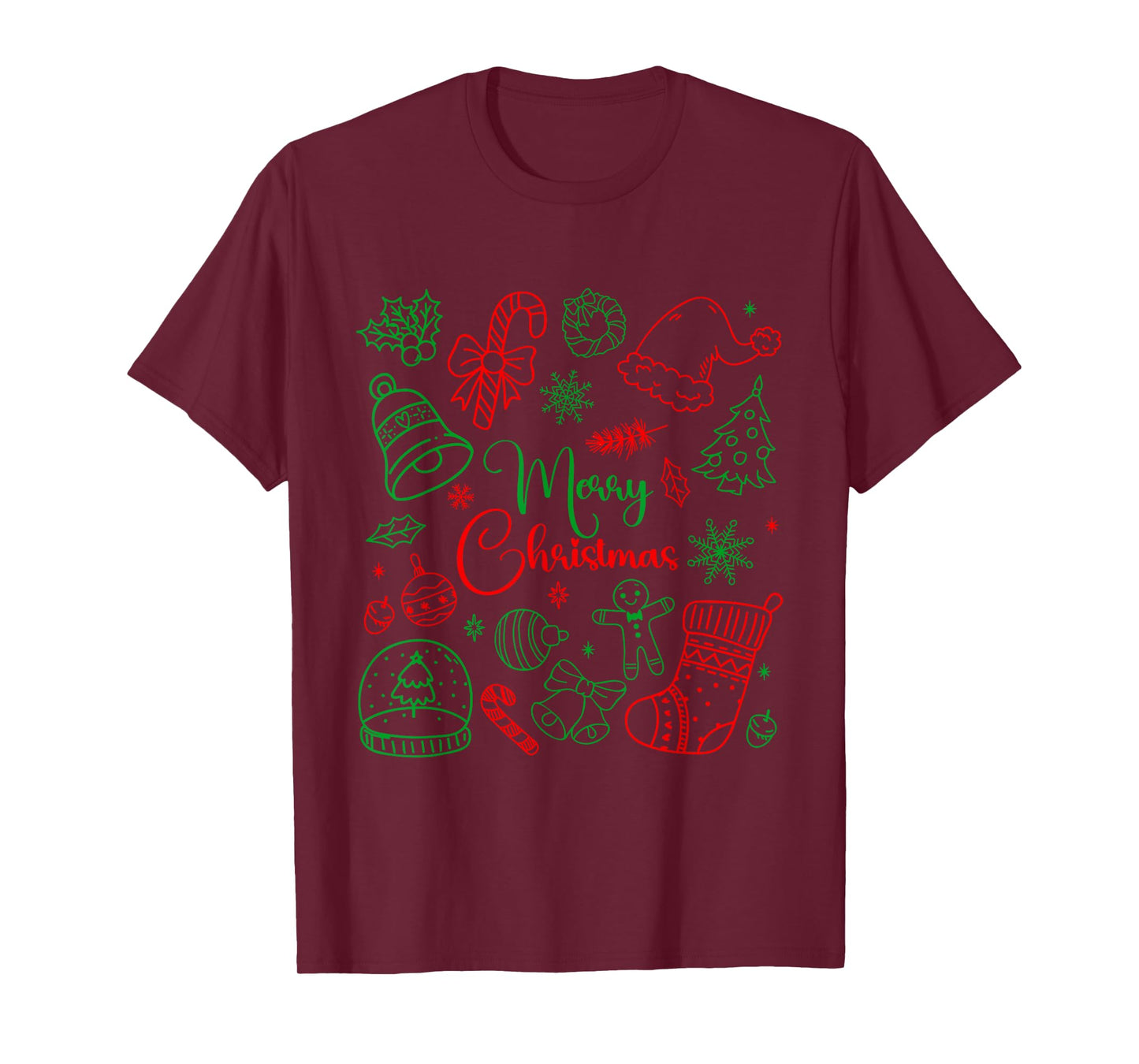 Merry Christmas Bow Santa Xmas Coquette Aesthetic Girl Women T-Shirt
