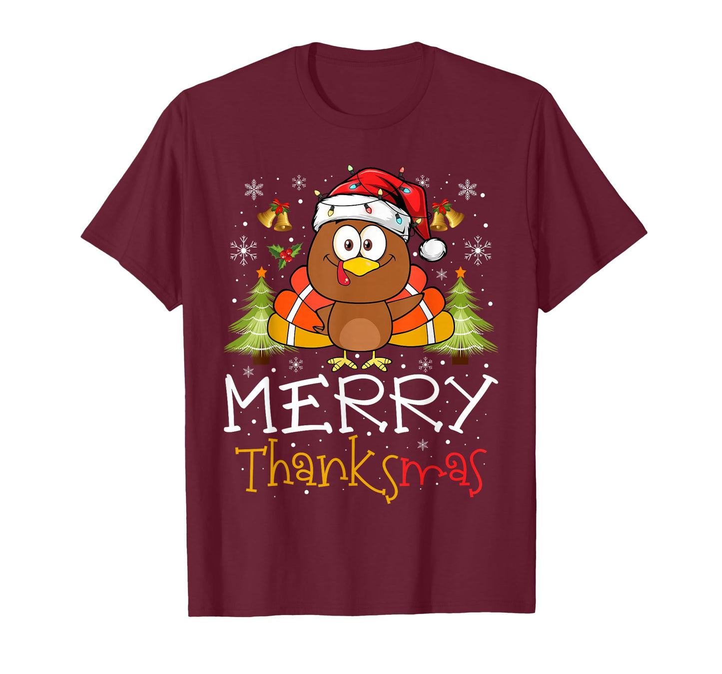 Funny Thanksmas 2025 Merry Thanksmas Thanksgiving Christmas T-Shirt