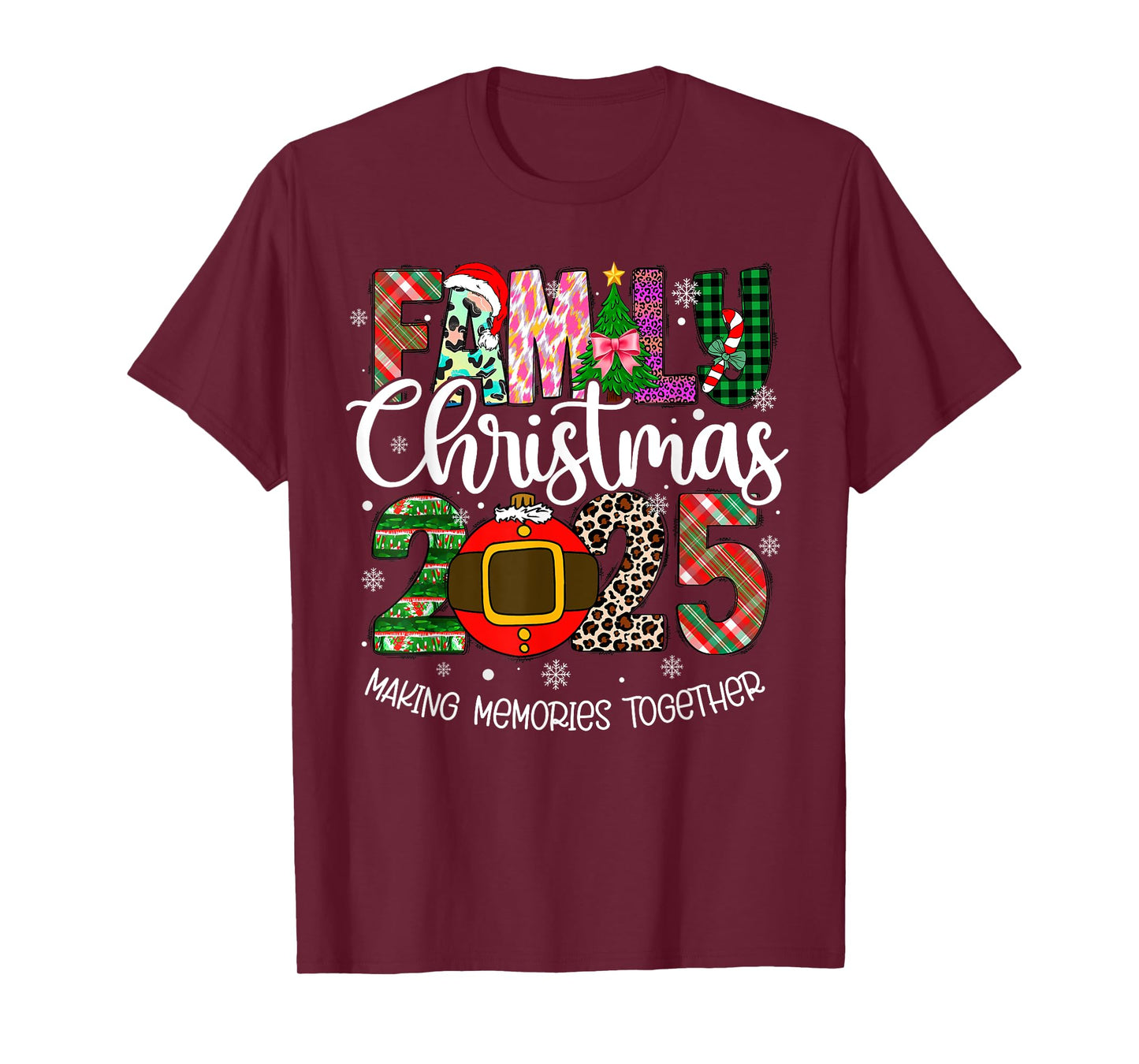 Family Christmas 2025 Making Memories Together Xmas Pajamas T-Shirt