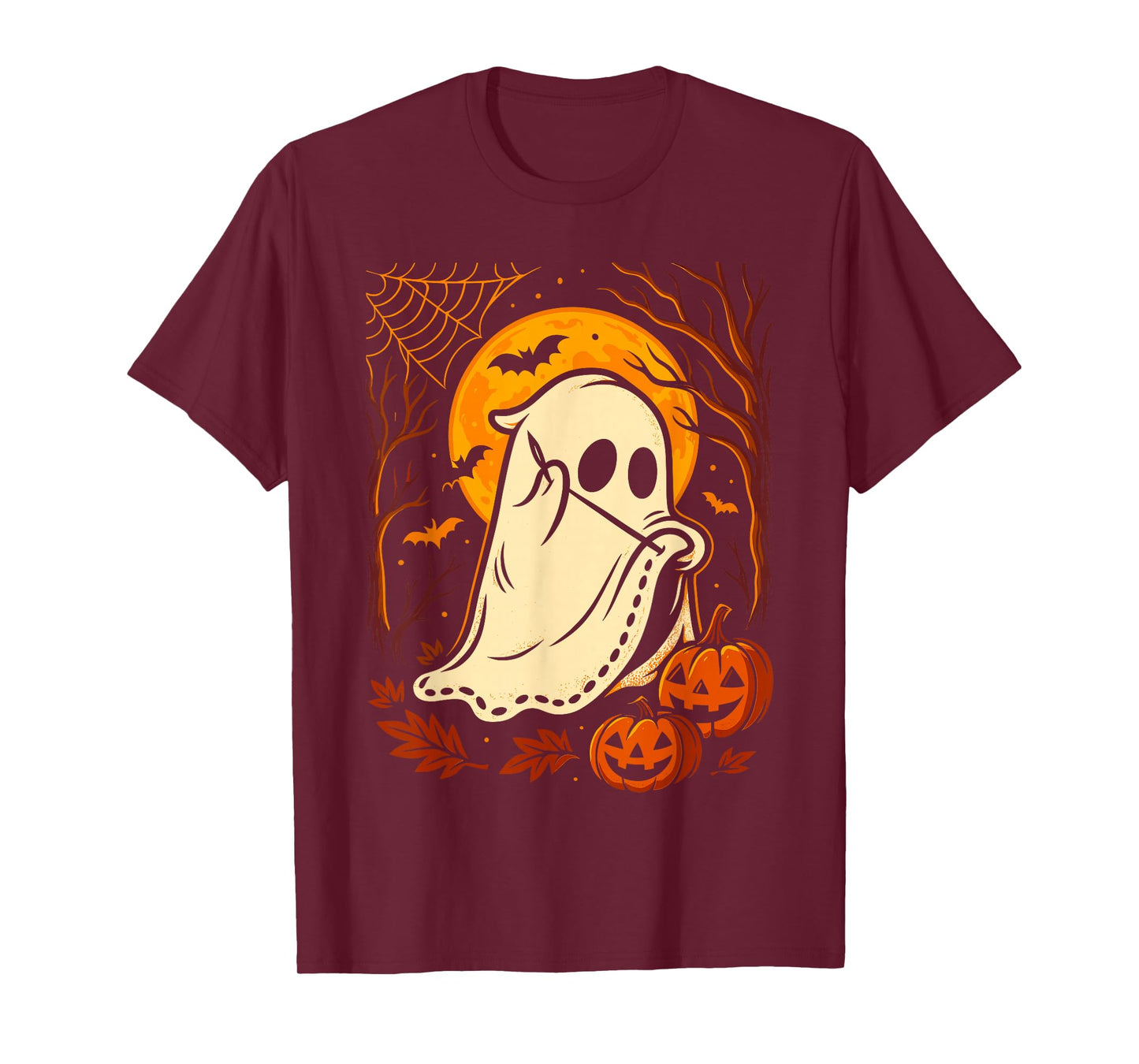 Sewing Ghost Costume for Women, Cute Quilting Halloween T-Shirt