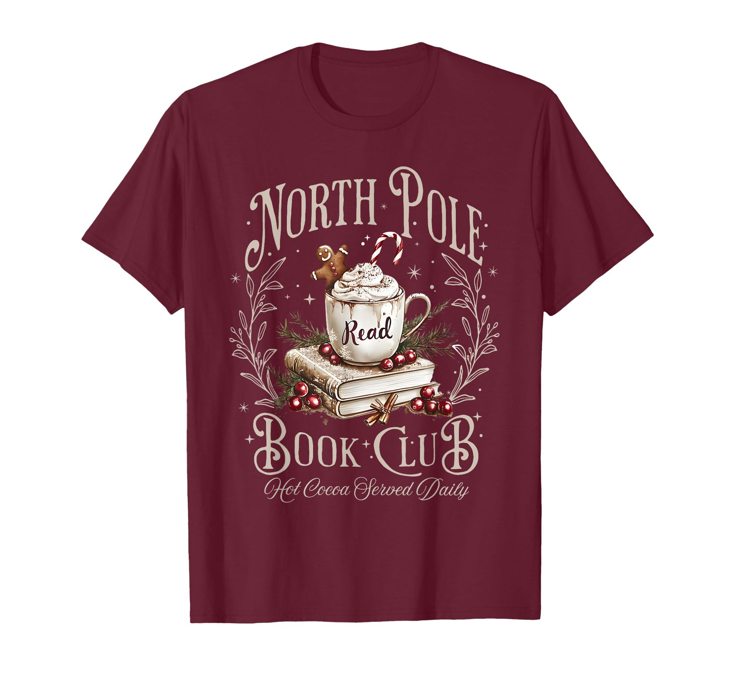 All Booked for Christmas Coquette Xmas Book Club Book Lovers T-Shirt