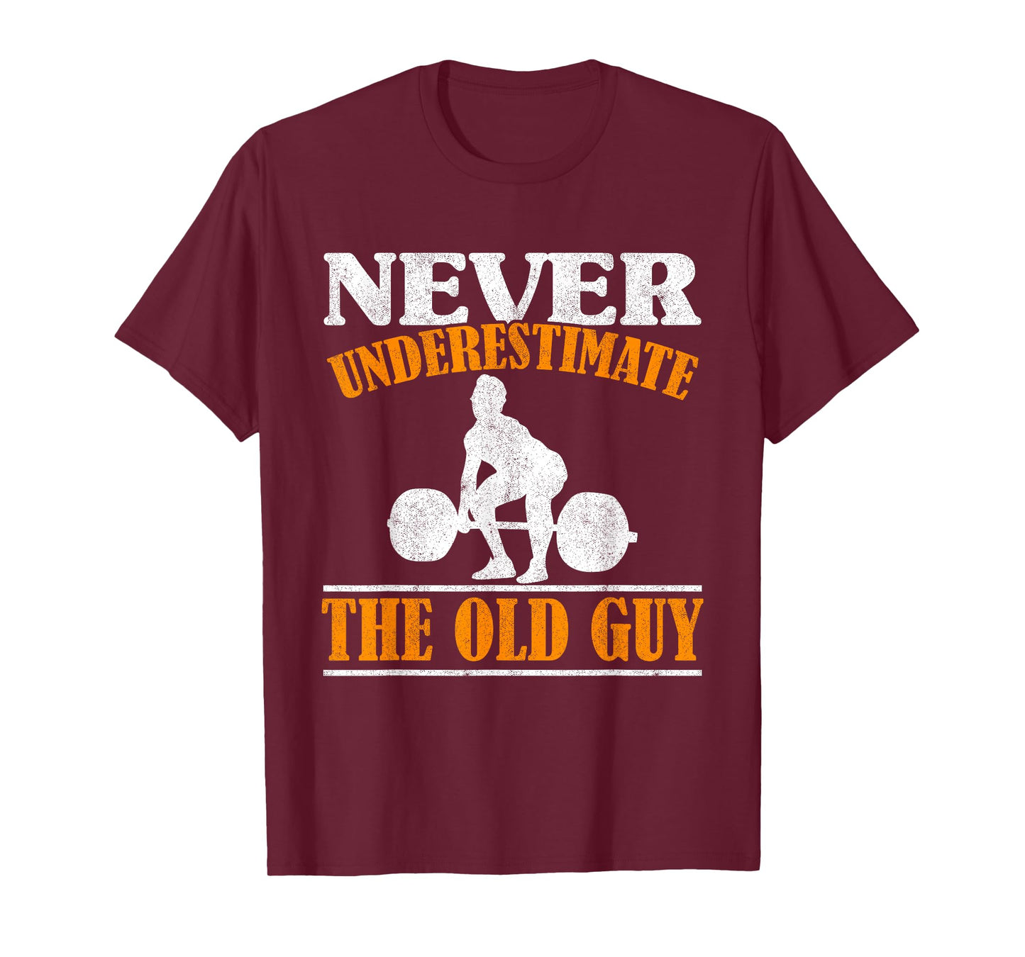 Old Guy Bodybuilding Grandpa Gym Grandfather Weightlifting T-Shirt