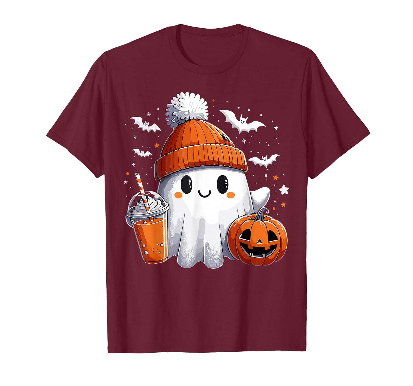 Ghost Drink Halloween Drink Pumpkin T-Shirt
