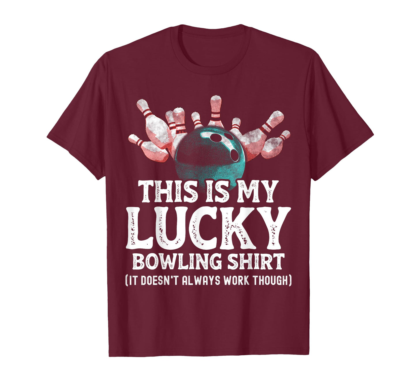 Vintage Funny Bowling Team This is My Lucky Bowling Shirt T-Shirt