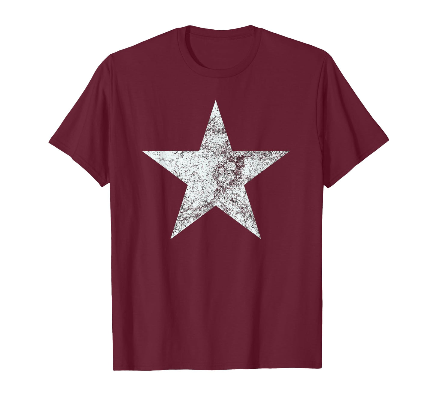 Vintage White Retro Star for Men & Women, Boys & Girls T-Shirt