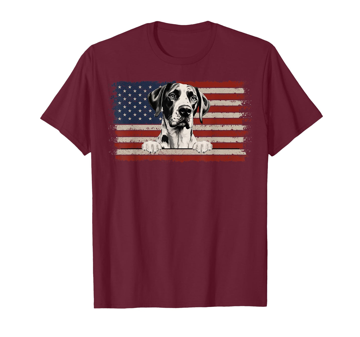 Patriotic English Pointer American Flag USA 4th of July T-Shirt