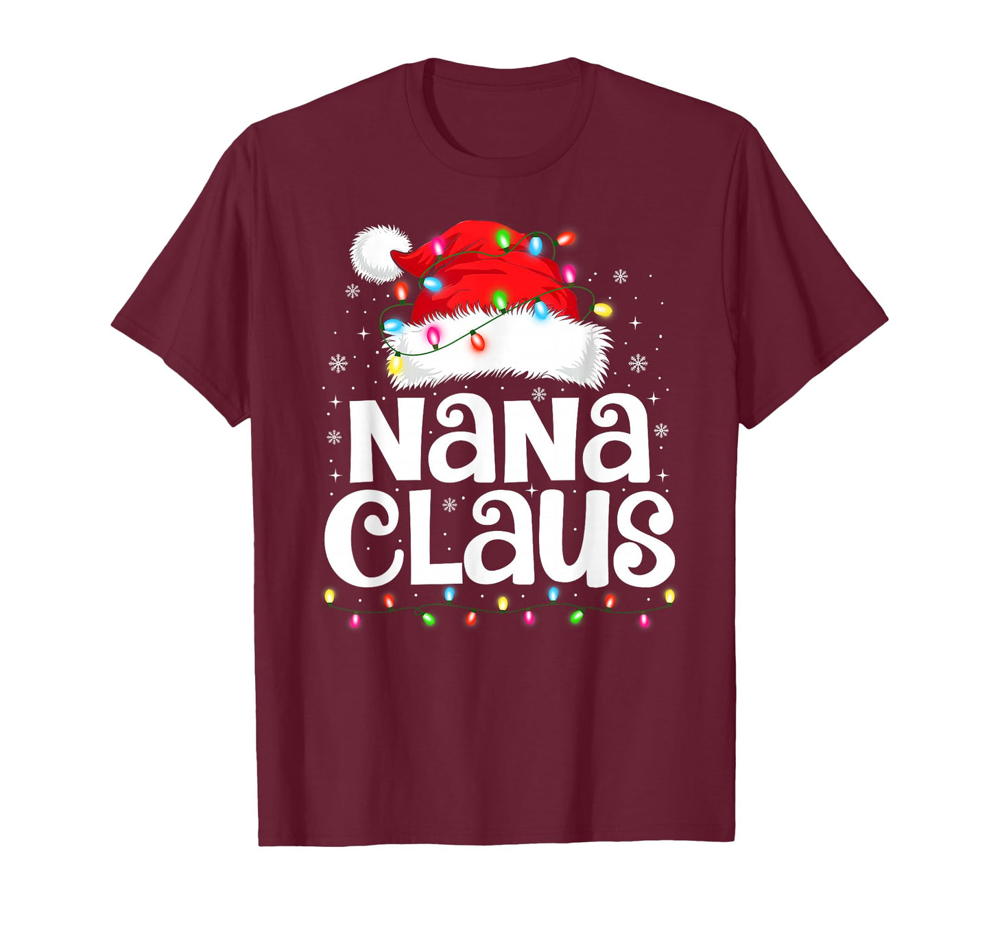 Nana Claus Matching Family Christmas Funny Xmas Pajamas T-Shirt