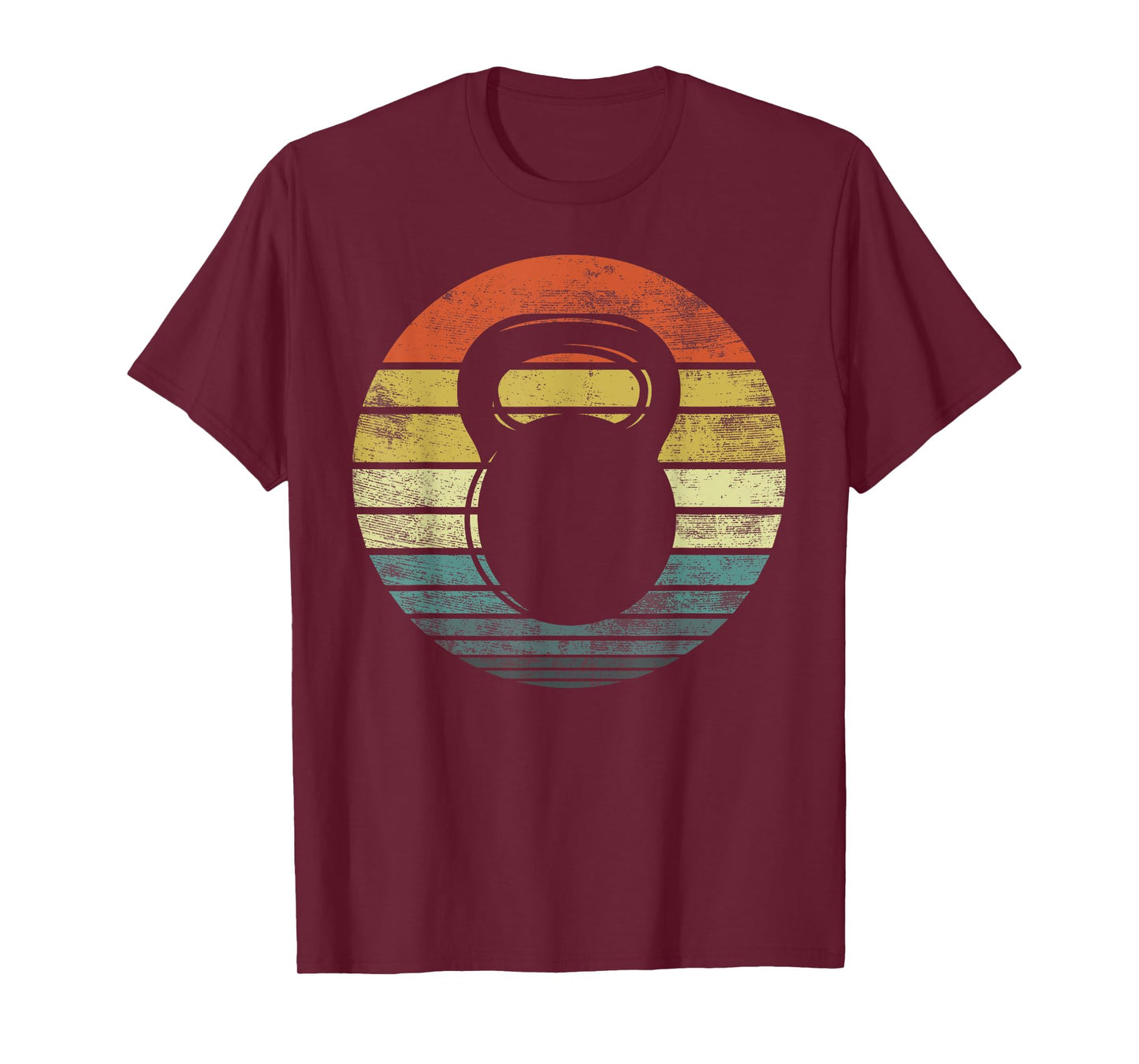Kettlebell Gifts Funny Workout Retro Vintage Fitness Gym T-Shirt