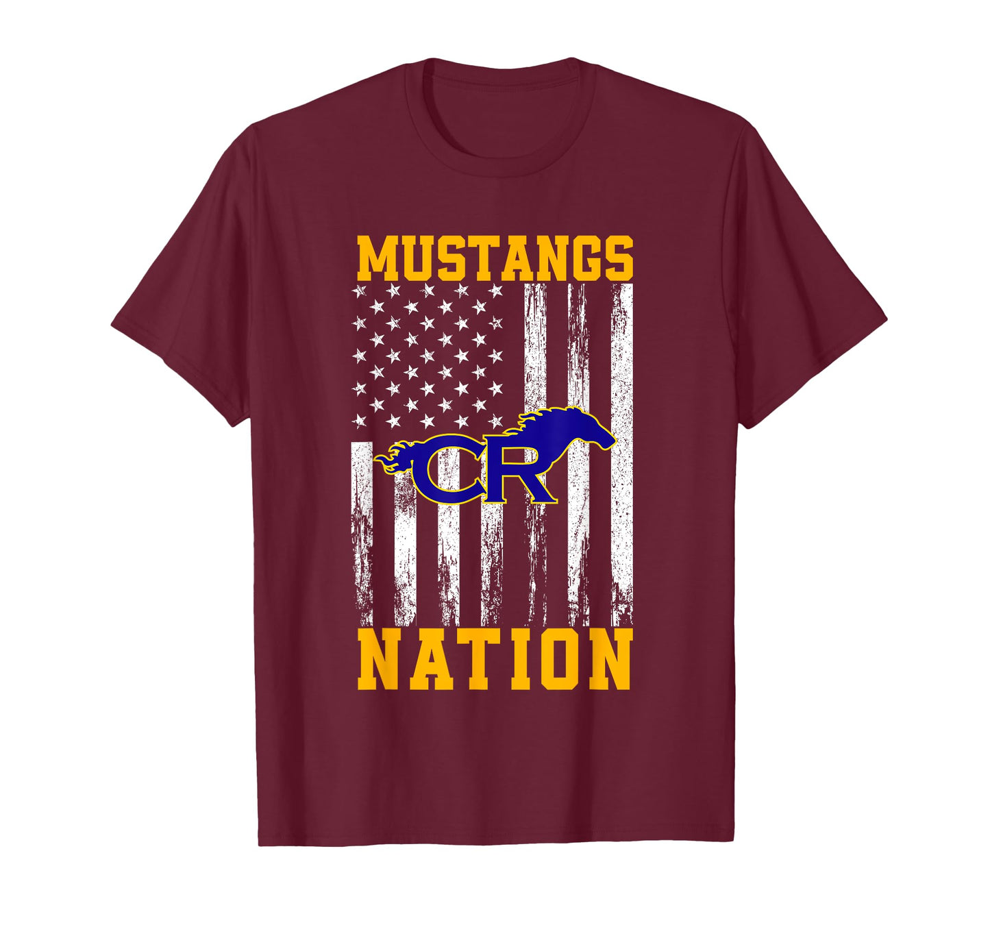 Cypress Ranch Mustangs Logo Nation HS T-Shirt