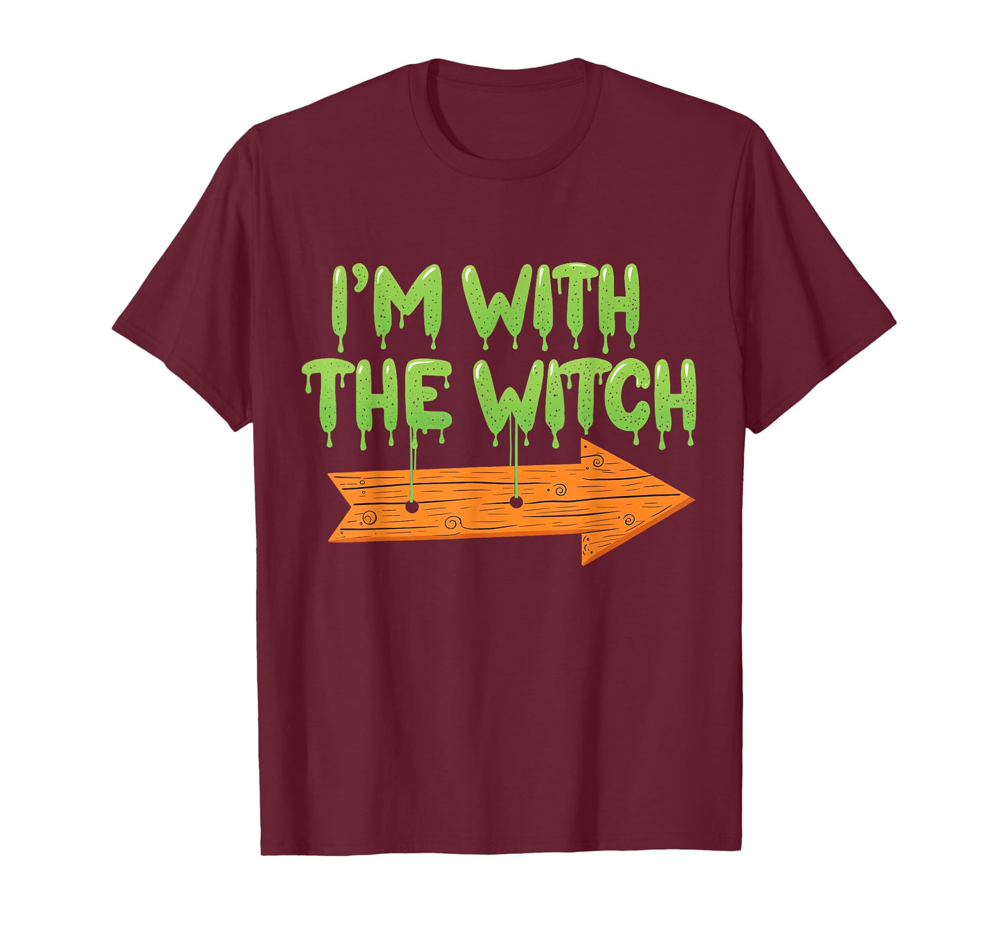 I'm with The Witch Halloween Couples Matching Spooky Season T-Shirt
