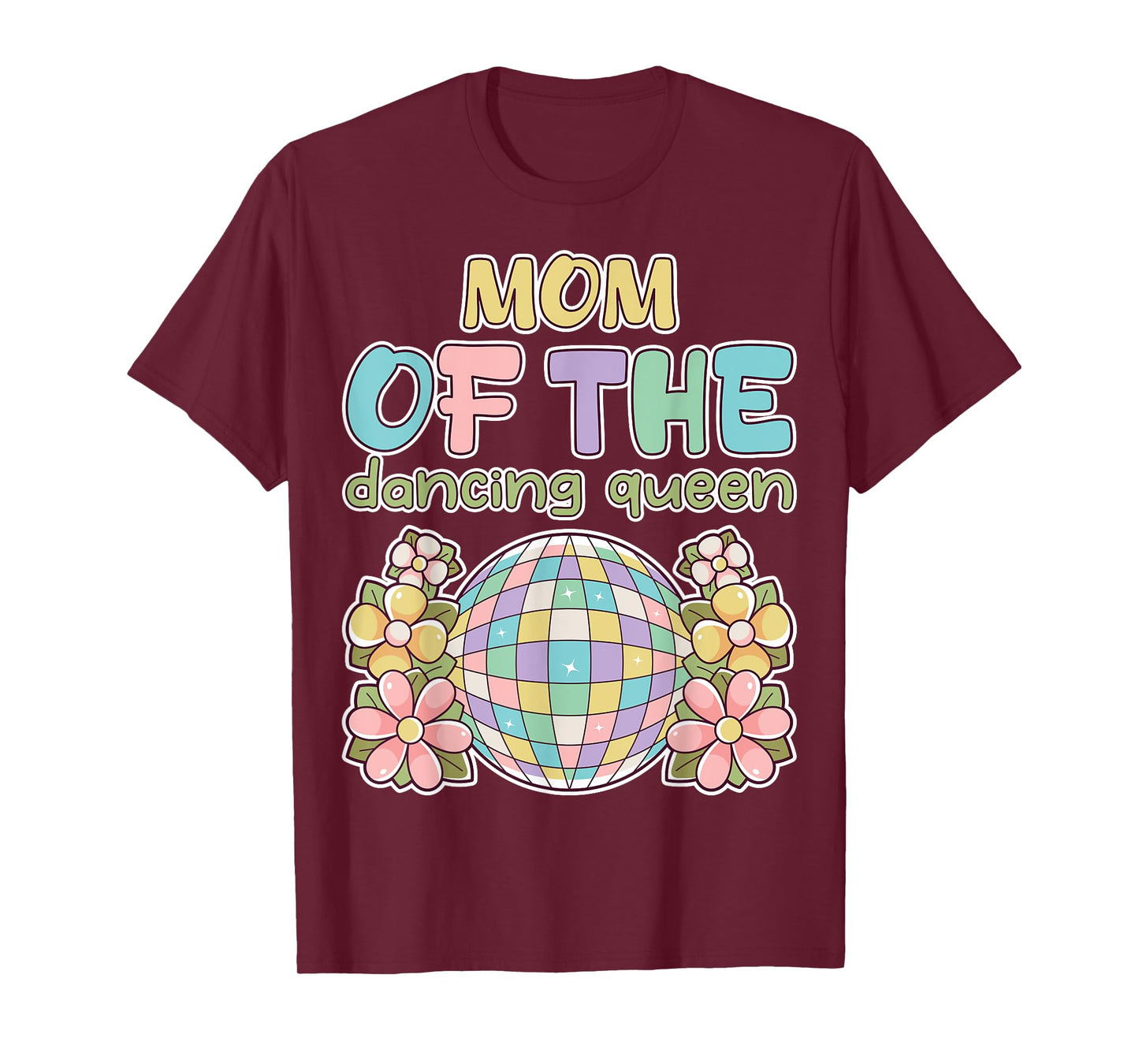 Mom of the Dance Queen Retro 17th Birthday Family Party T-Shirt