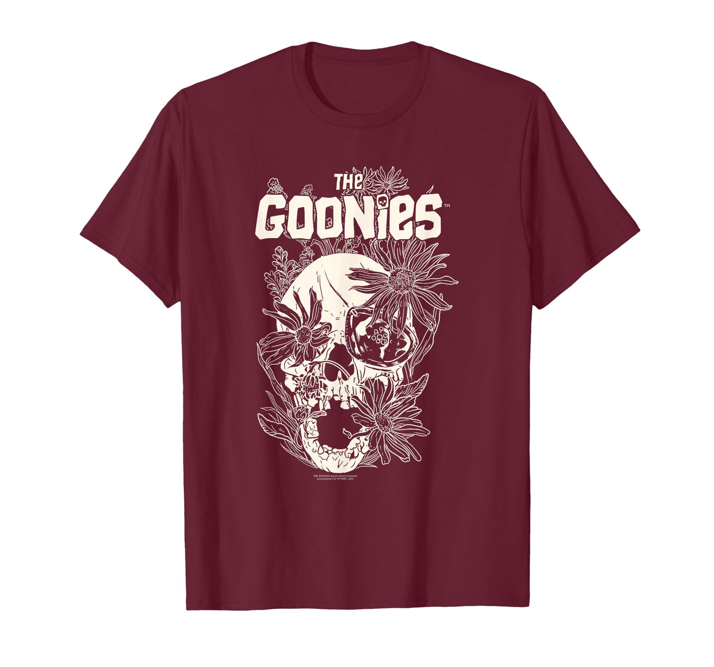The Goonies Overgrown Flower Skull Vintage Movie T-Shirt