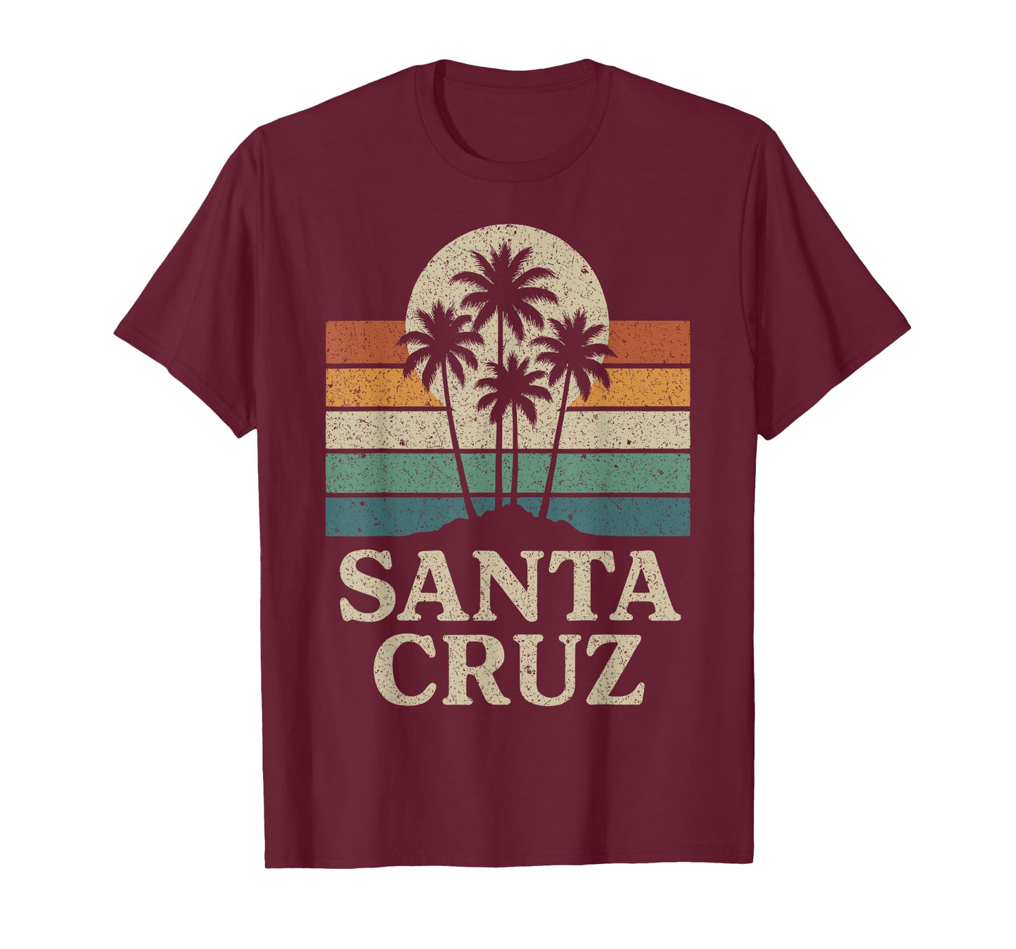 Santa Cruz CA California Retro 70s 80s 90s Surfer T-Shirt