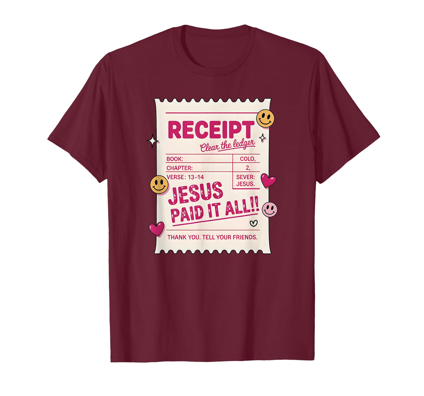 Jesus Paid It All, Guest Check Christian T-Shirt