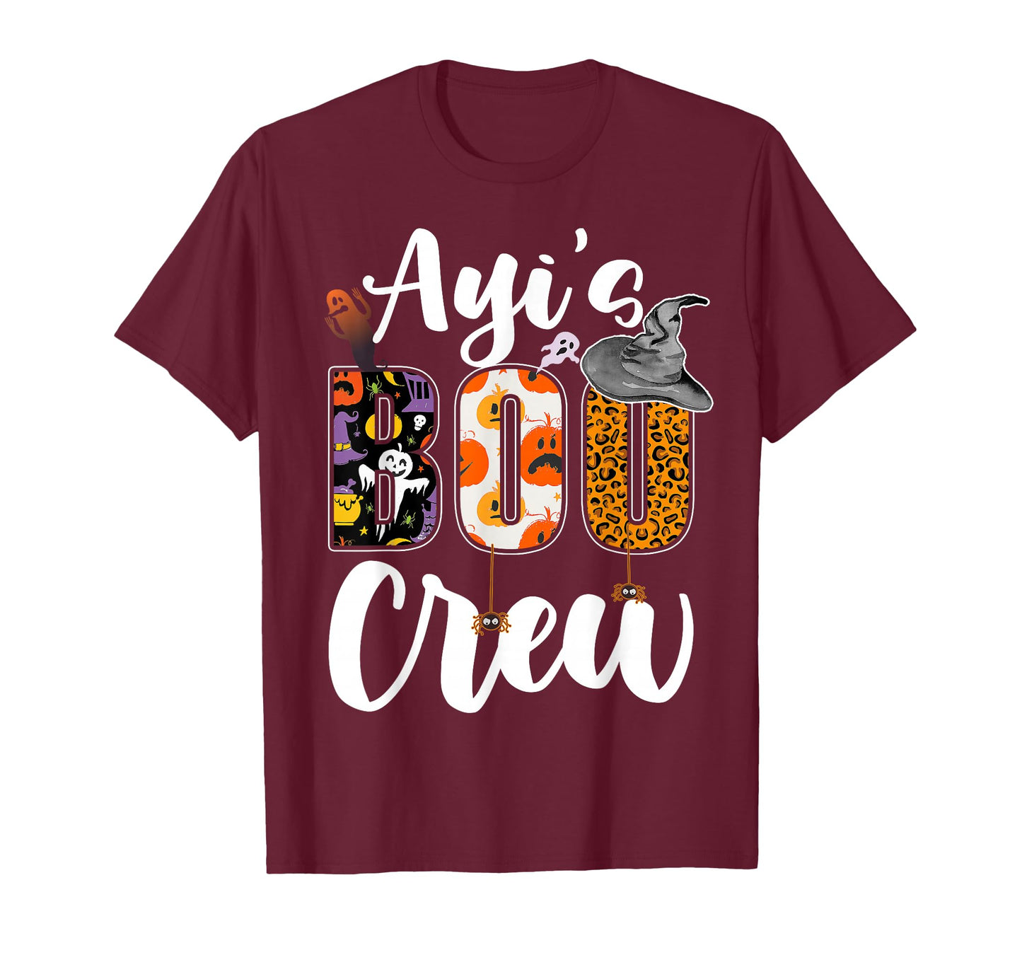 Ayi's Boo Crew Halloween Aunt Nephew Niece Matching T-Shirt