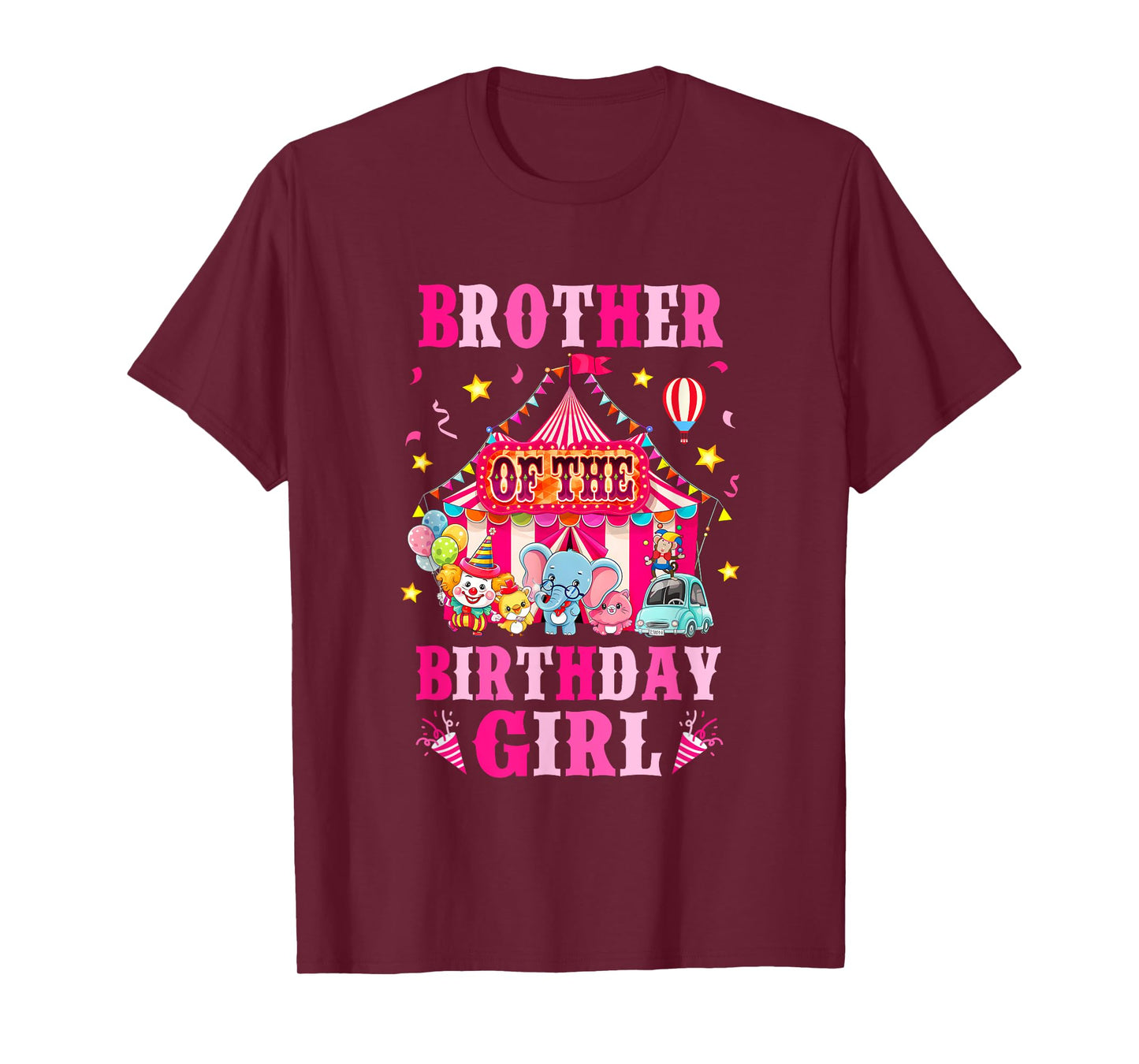 Brother Of The Birthday Girl Circus Carnival Family Party T-Shirt