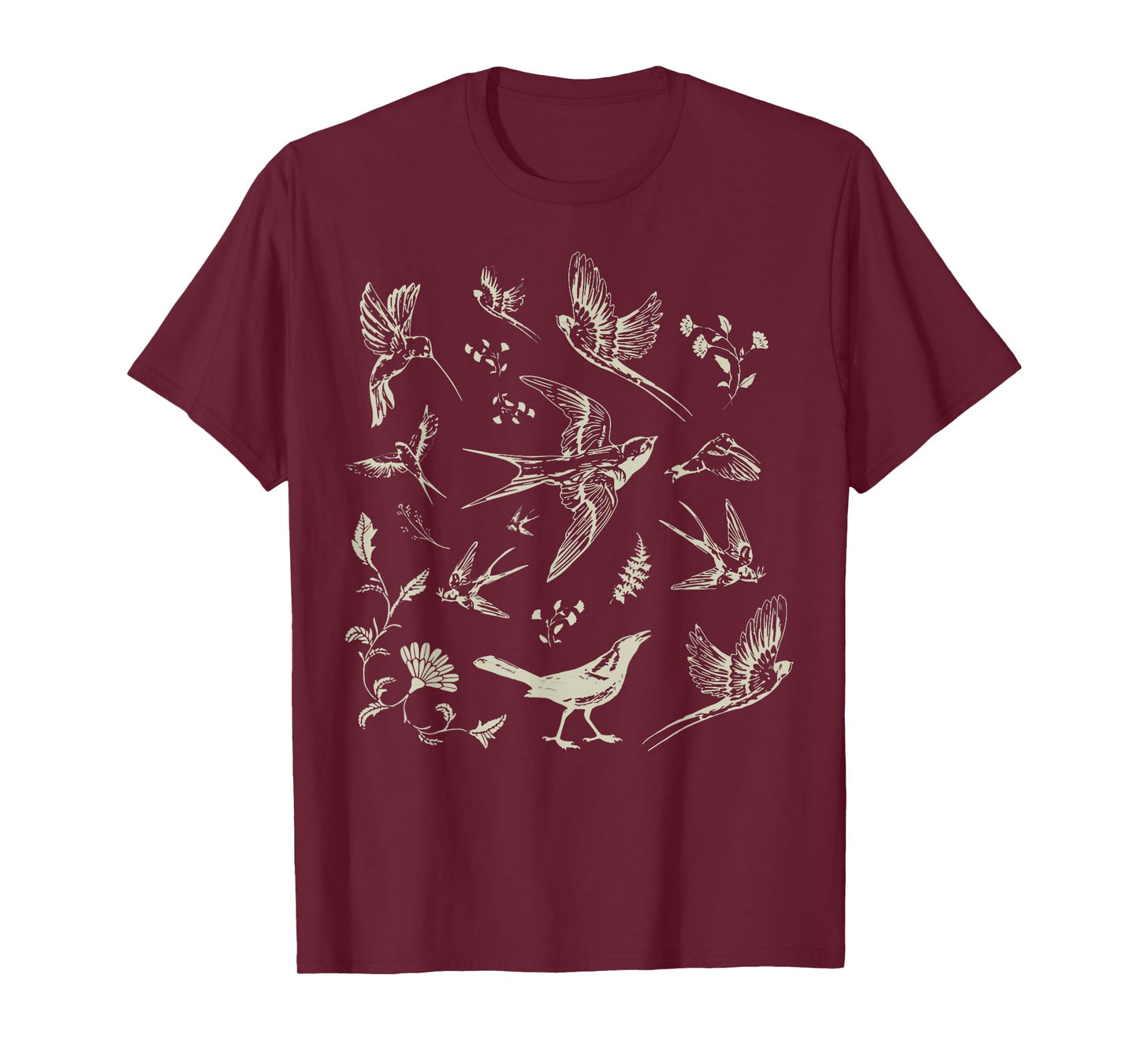 Vintage Bird Lover Birding Bird Watching Birder Bird Watcher T-Shirt