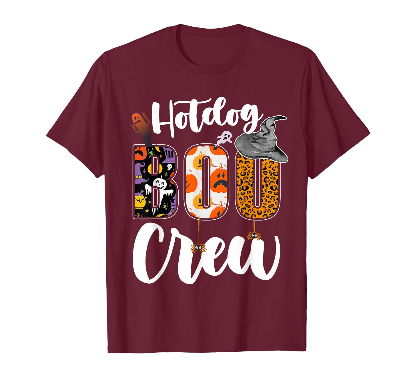 Hotdog Boo Crew Halloween Match Fast Food T-Shirt