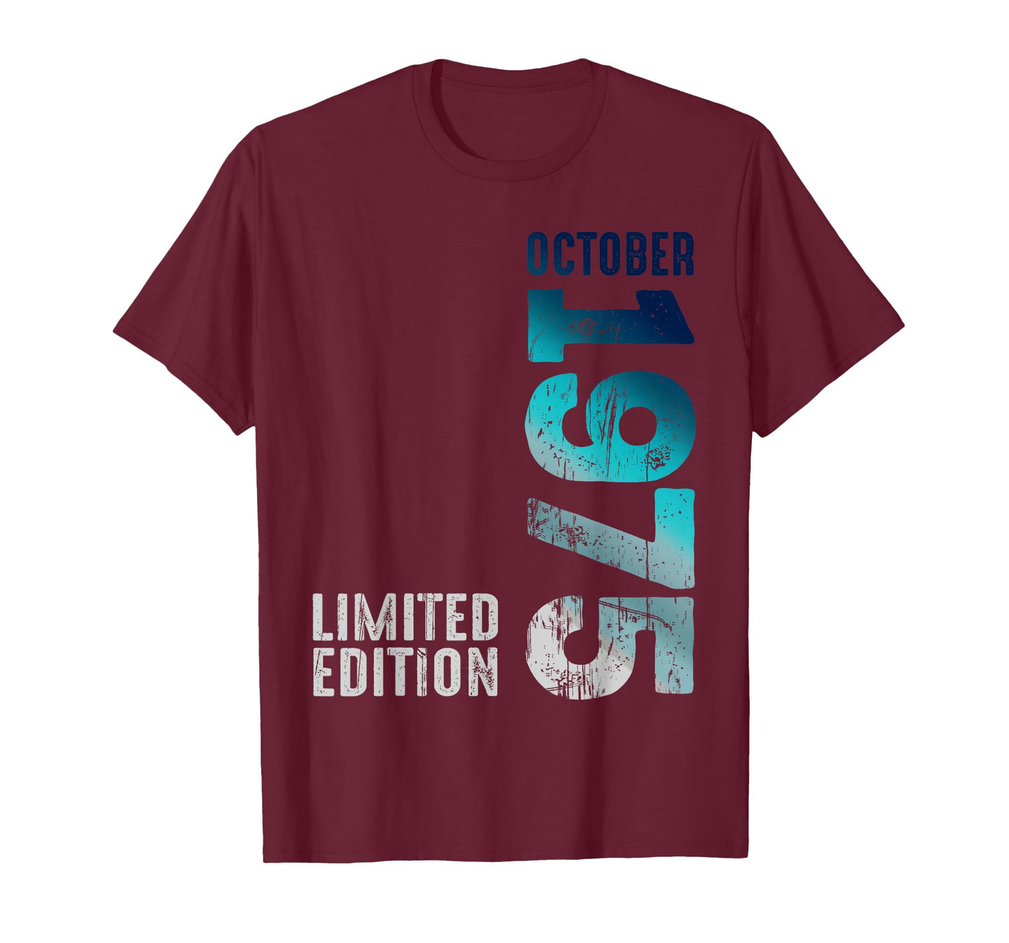 Cool Awesome October 1975 Since 1975 Vintage 1975 Retro 1975 T-Shirt