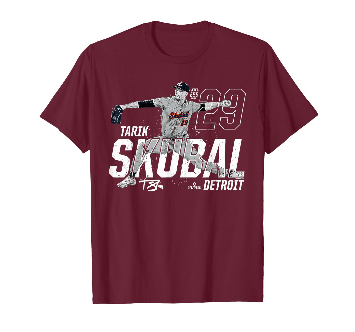 Dynamic Pose Tarik Skubal Detroit Baseball MLBPA T-Shirt