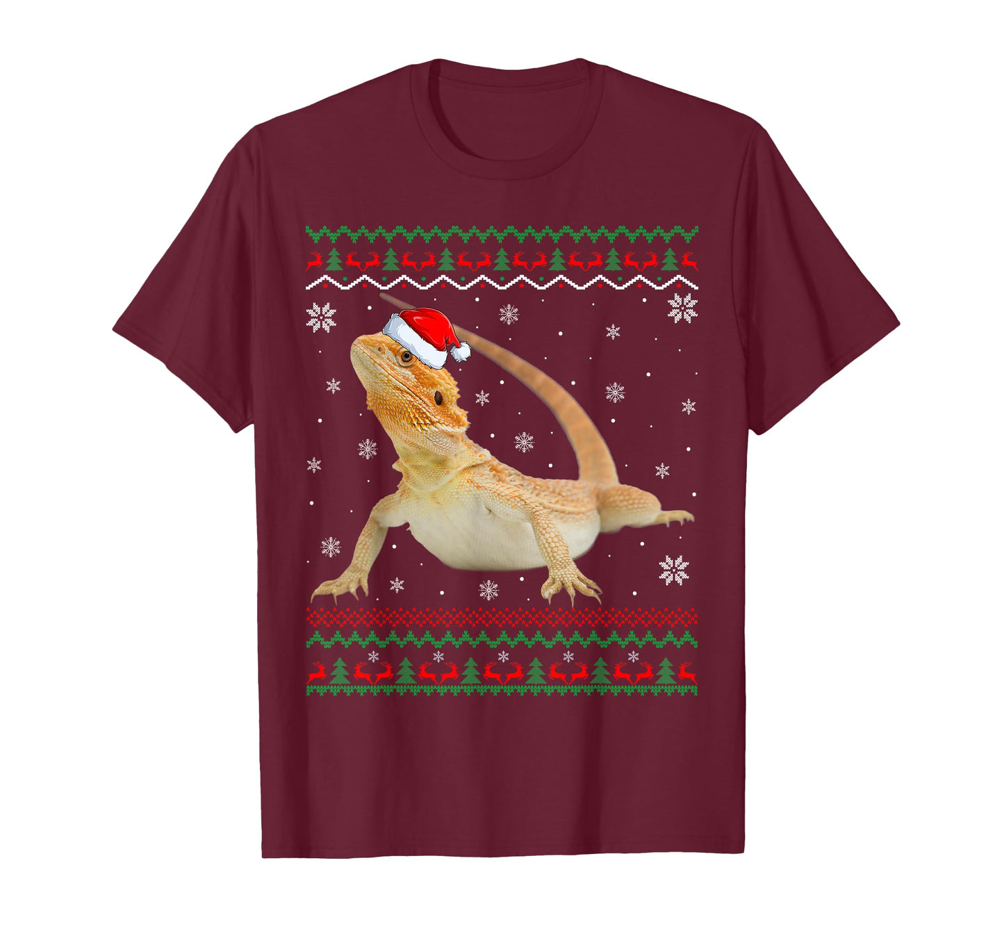 Funny Bearded Dragon Christmas Pajamas Ugly Sweater Xmas T-Shirt