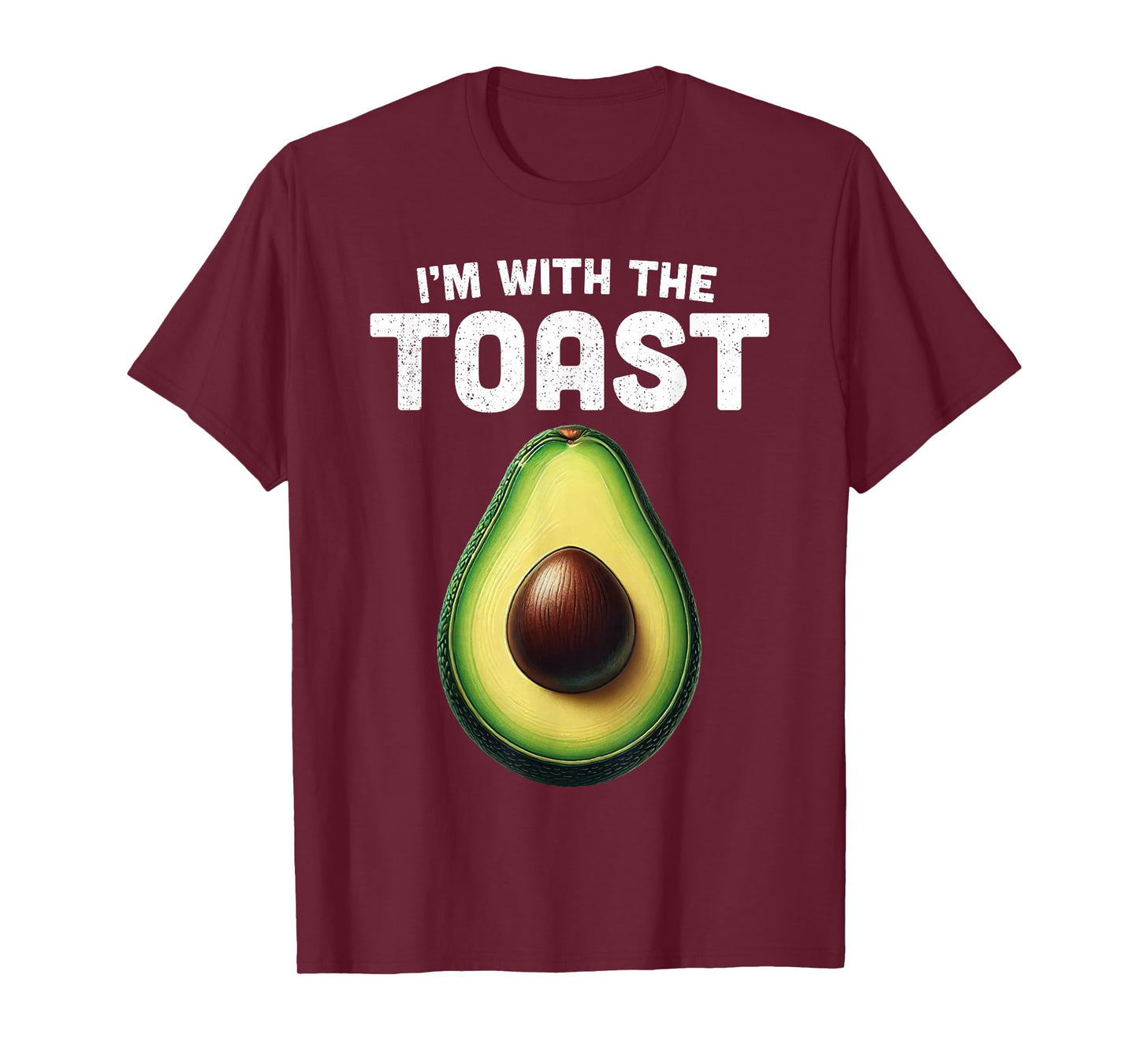 Im With Toast Shirt Avocado Matching Funny Halloween Costume T-Shirt