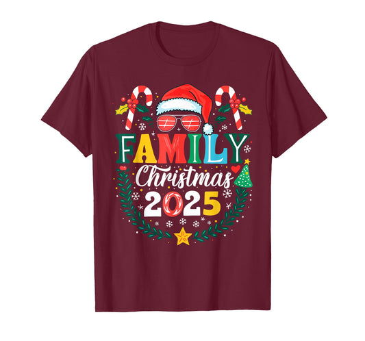 Family Christmas 2025 Matching Family Christmas Squad Xmas T-Shirt