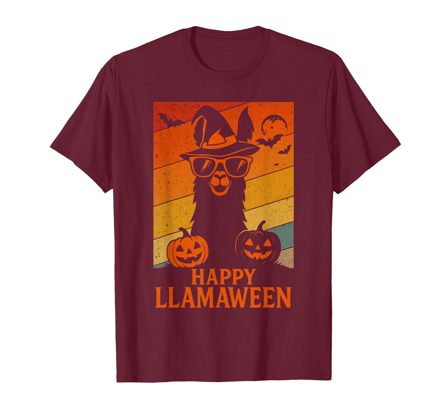 Happy Llamaween Funny Halloween Llama Costume Alpaca T-Shirt