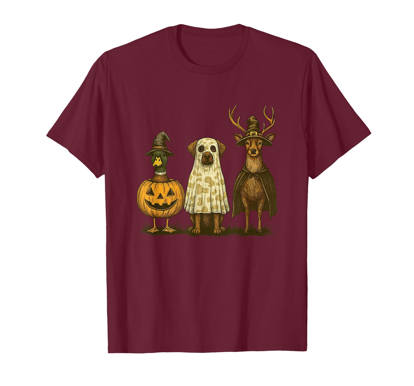 Hunting Season Halloween Camo Bow Hunting Duck Hunting Deer T-Shirt