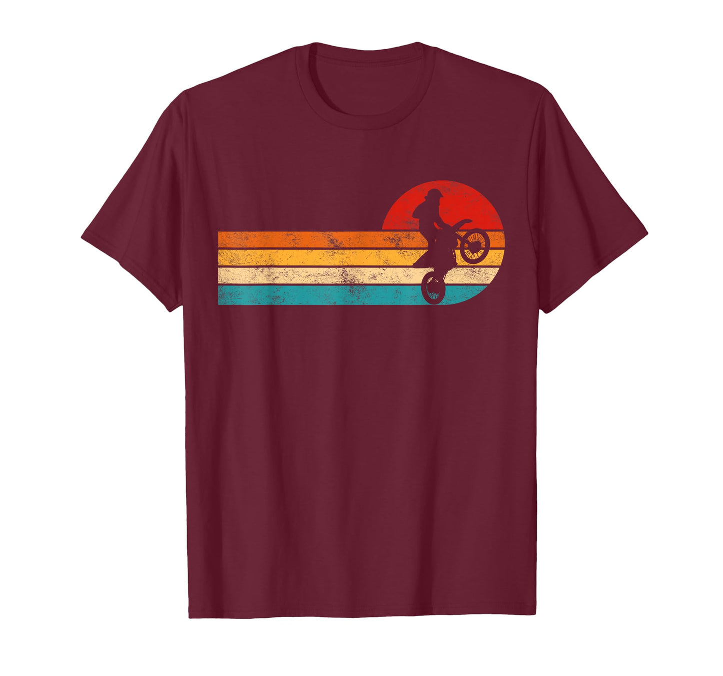 Retro Dirt Bike Motocross Enduro Dirt Biking Boys Rider T-Shirt