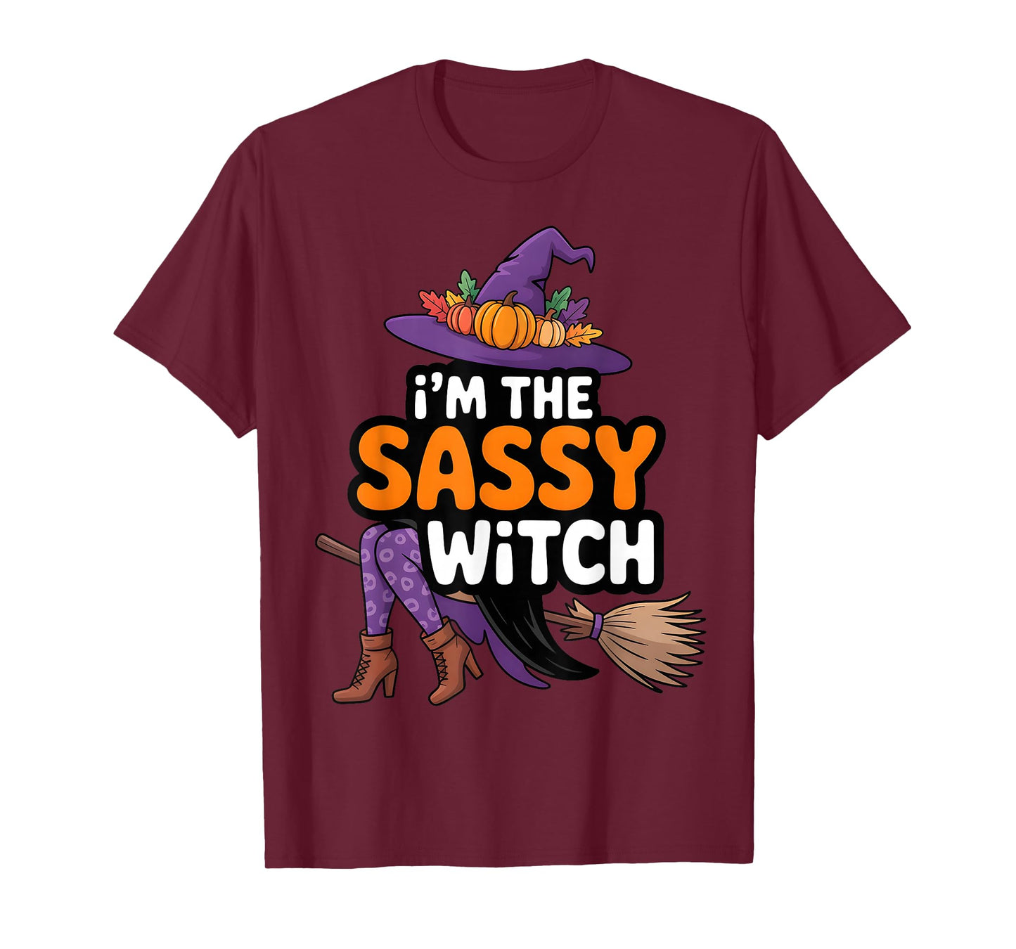 I'm The Sassy Witch Halloween Matching Group Costume T-Shirt