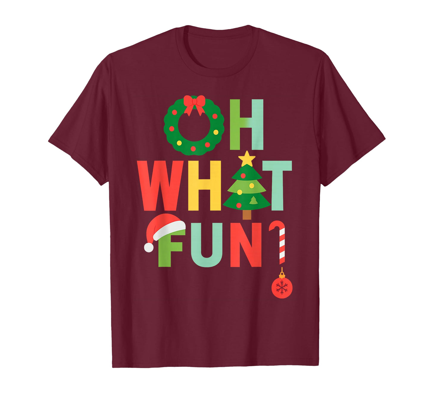 Merry Christmas Claus Santa Xmas Funny Oh What Funny Xmas T-Shirt
