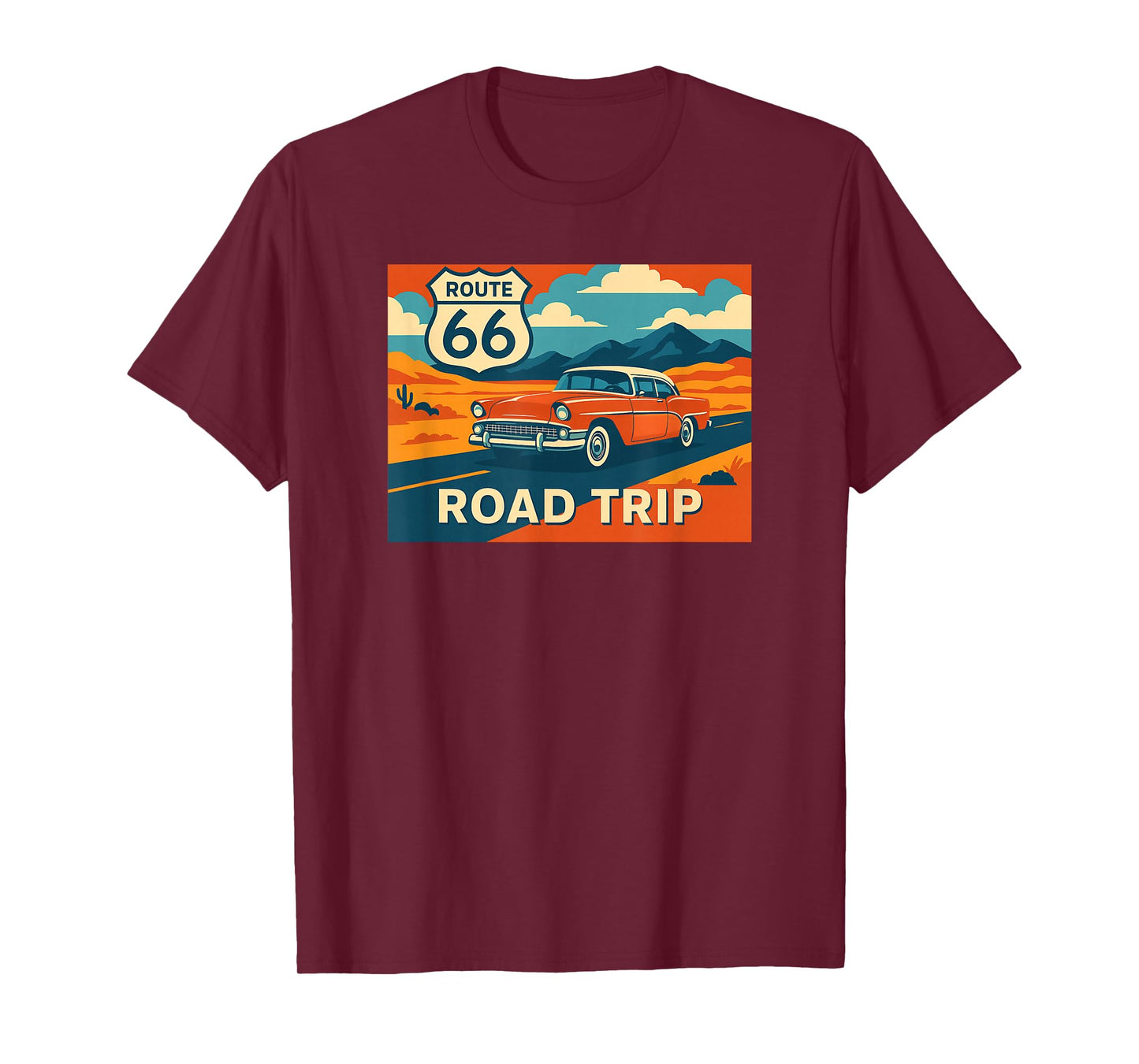 Route 66 America Western Road Trip T-Shirt