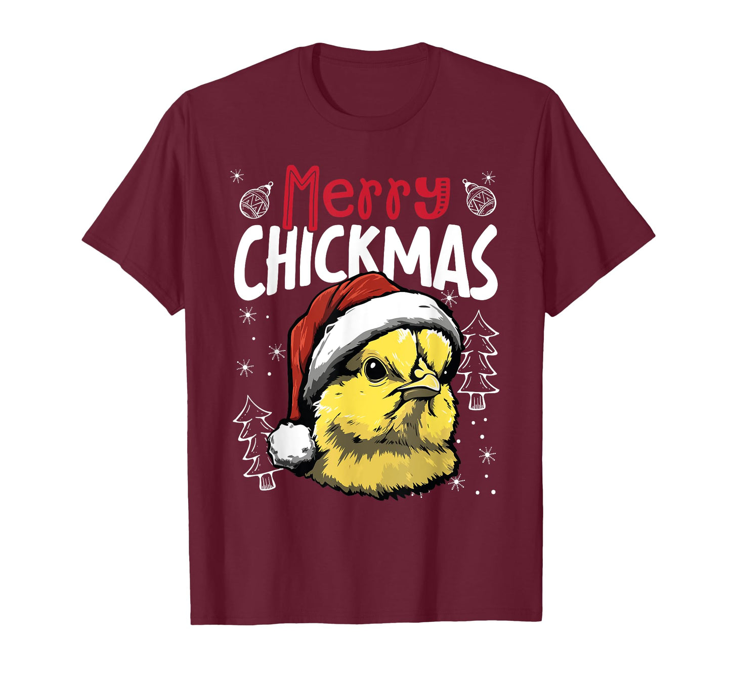 Merry Chickenmas Funny Christmas Chicken T-Shirt