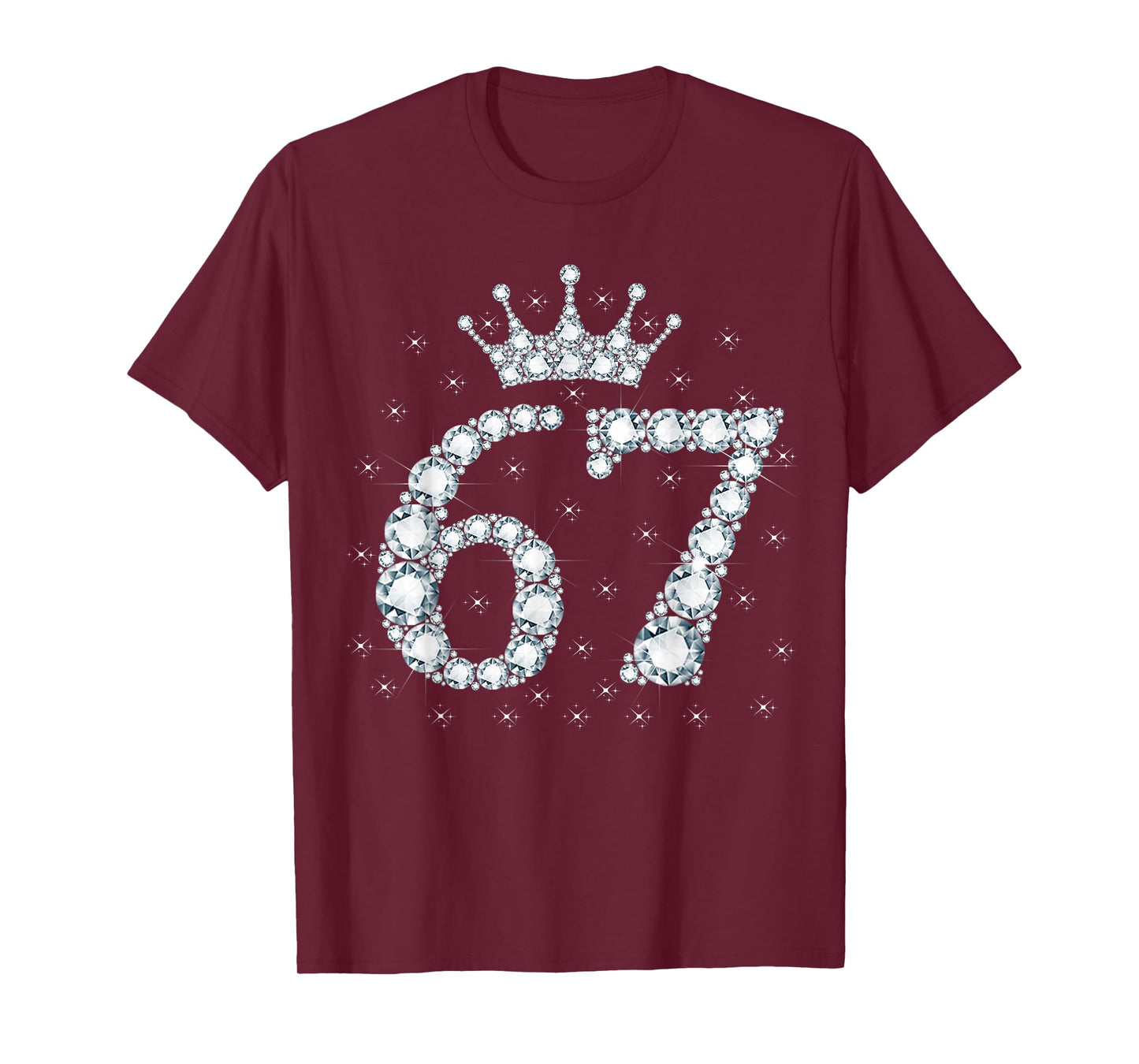 67 Crown 67 Years Old Happy 67th Birthday Girl Women T-Shirt