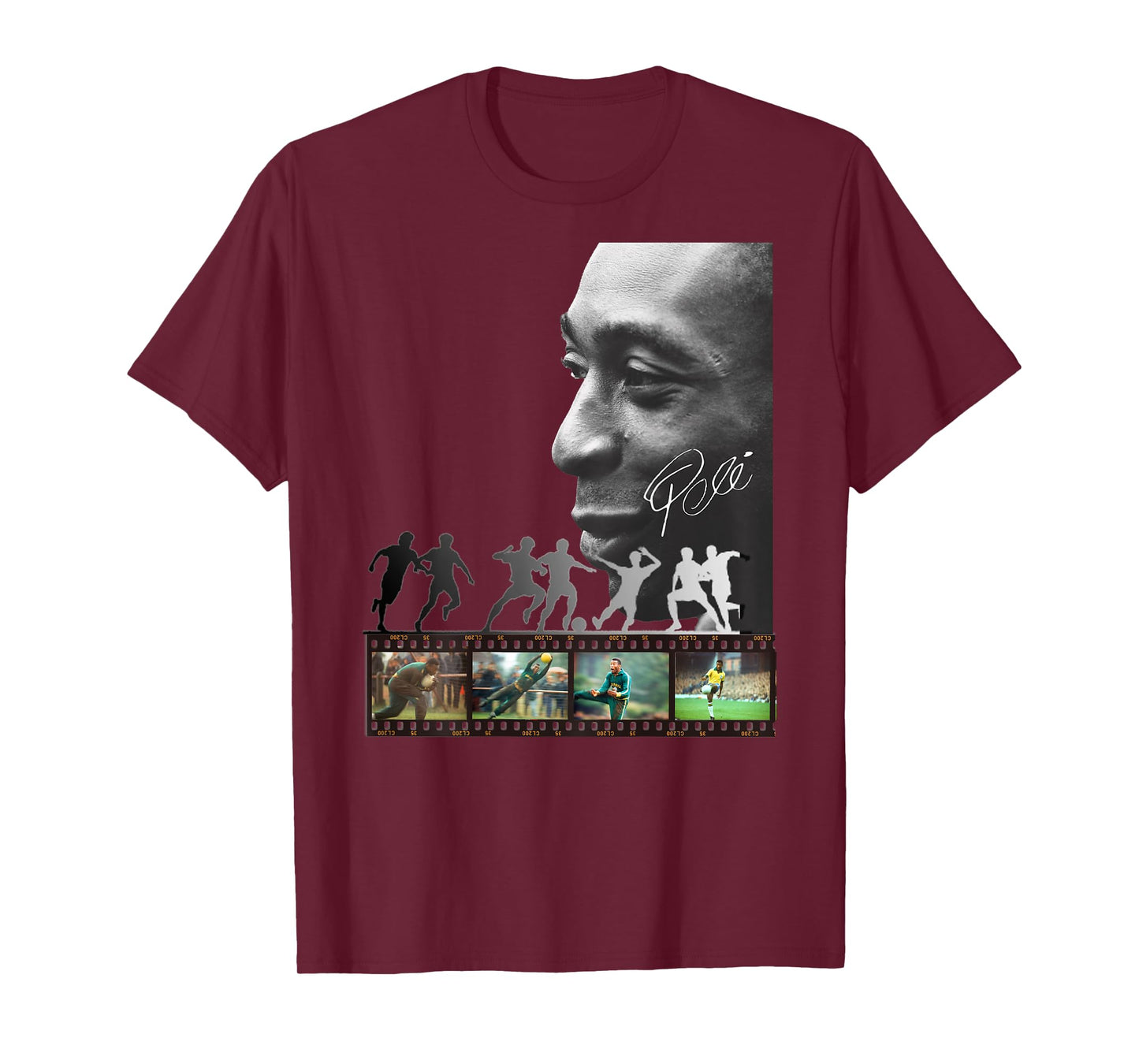 Pele_Brasil_002_Back Printed T-Shirt