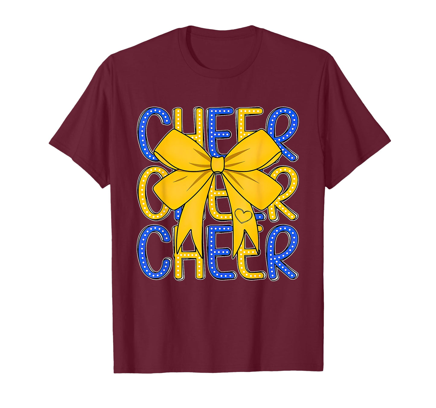 Game Day Football Coquette Bow Cheer Mom Cheer Girl T-Shirt